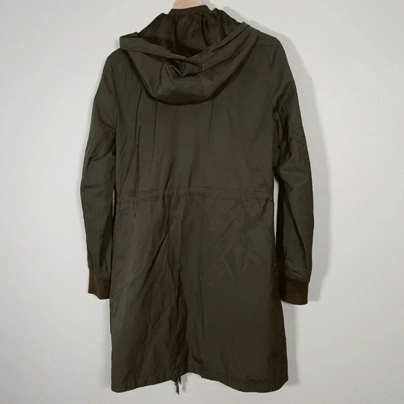 ELLABEE GREEN ARMY LONG JACKET - Picture 12 of 14